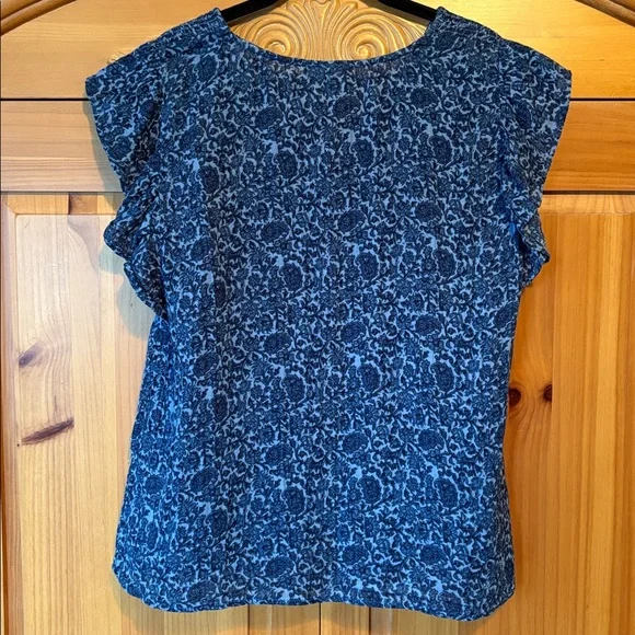 🌟HP🌟Style & Co. Gauze Flutter Sleeve Top - Picture 6 of 8